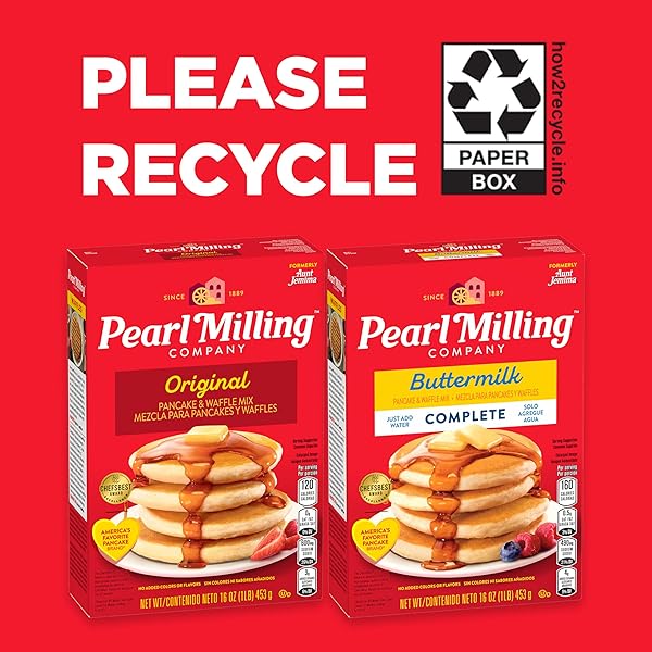 PEARL MILLING COMPANY BUTTERMILK COMPLETE PANCAKE & WAFFLE MIX, 2LB BOX, PACKAGING MAY VARY