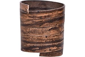 Xsotica-Flat Leather Cords 10.0 MM X 2.0 MM- 1 Yard (Antique Brown)