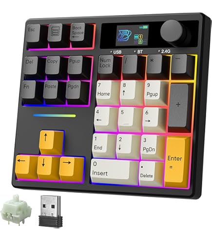 Amazon.com: ZMX X BOYI TD31Pro Mechanical Number Pad,30 Keys Hot