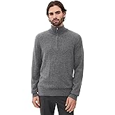 Vince Men's Cashmere Quarter Zip Sweater