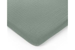 Comfy Cubs Muslin Bassinet Fitted Sheet - 100% Soft Cotton Fabric, Breathable & Gentle for Baby’s Sensitive Skin - Universal 