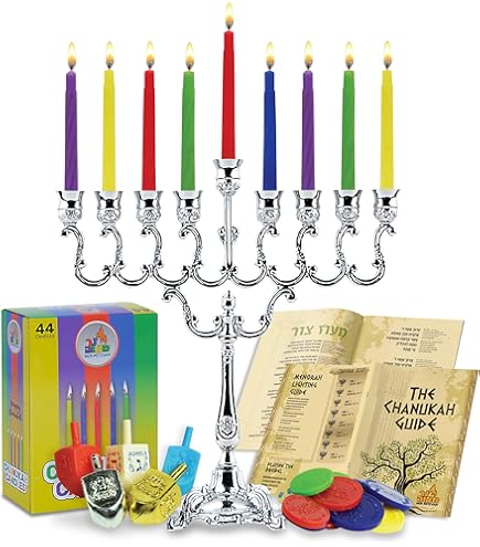 Amazon.com: The Dreidel Company Complete Chanukah Menorah Set