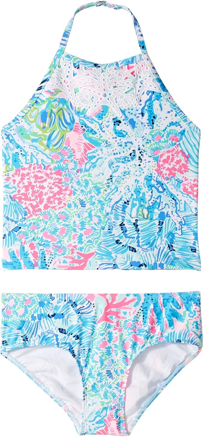 Lilly Pulitzer Kids Girl's UPF 50+ Kinley Tankini (Toddler/Little Kids/Big Kids