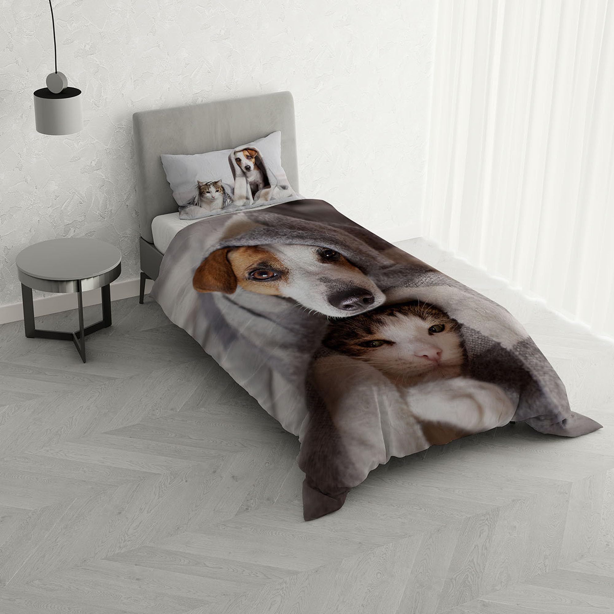 Italian Bed Linen MB HOME ITALY, Goodnight Duvet Cover Set, Peggy, Single