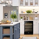 Baridi 54 Bottle Wine Cellar Fridge Dellonda DH78 Black 135L Digital Touch view 9
