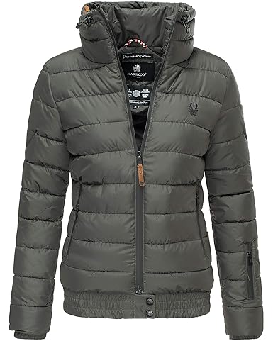 Marikoo Jacke Damen Stepp Jacke Warm Outdoor Streetwear Fleecetaschen PSN133