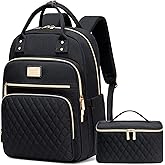 Weitars Lunch Backpack for Women,15.6 Inch Laptop Backpacks Travel Backpack for Women,Work Back pack,Teacher Nurse Back pack Insulated Lunchbox Backpacks