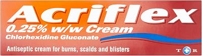 Acriflex Cream for Burns 30g 0.25% Chlorhexidine Gluconate