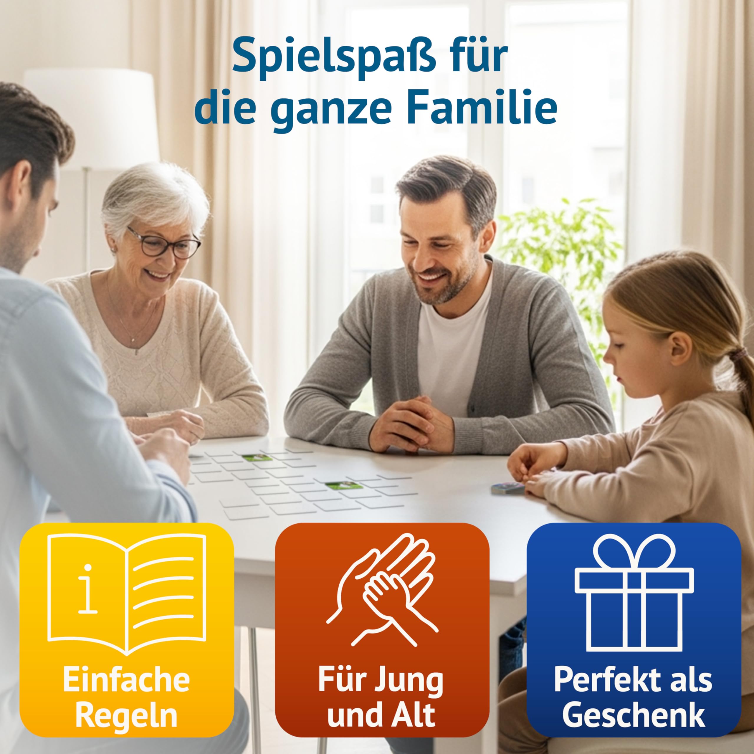 Starnberger Spiele - Tierisch Lustig - Memospiel - Kartenspiel für Erwachsene und Kinder ab 6 Jahren - Geschenk für Tierliebhaber 4