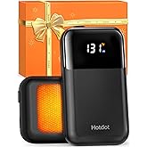 Hotdot Hand Warmers Rechargeable, Heat Levels (104–131°F), Real-Time Temp & Battery Display, Electric Hand Warmers, Fast Heating, Fits in Gloves/Pocket, Gifts for Women & Men