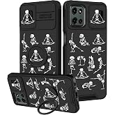 Goocrux for Moto G 5G 2026/G Play 2026,for Moto G 5G 2025 Case - Women Girls Boys Phone Cover Cool Slide Camera Cover with Ring Stand Holder Funda for Motorola G 2025/G 2026/G Play 2026, Skeleton