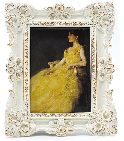 Amazon.com - Laura Ashley 2x3 White Vintage Inspired Resin Scroll