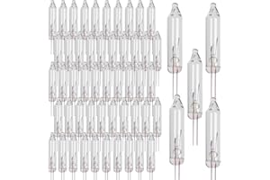Dazzle Bright 100 Pcs Replacement Christmas Mini Light Bulbs, Warm White Incandescent String Light Bulbs, 2.5 V Bulbs for Indoor Outdoor Xmas Tree Decor, 170 mA, 0.42 Watt