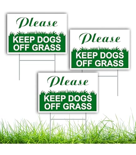 Geroclonup Panneau « Please Keep Off Grass » Avec Piquet En Métal, 17,8