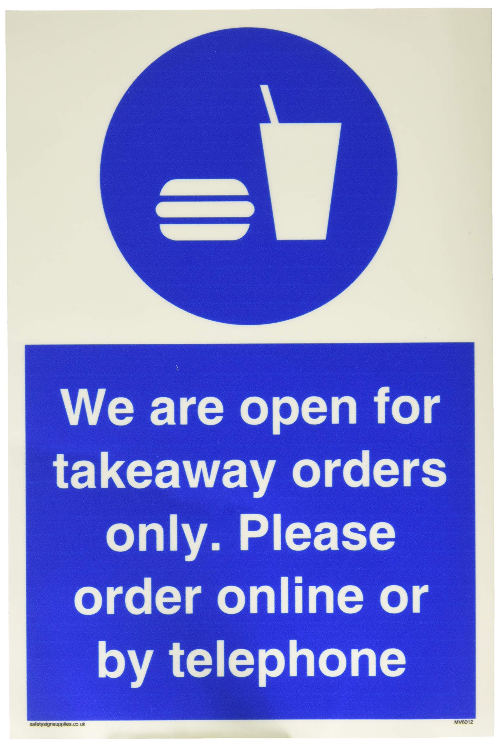 We are open for takeaway orders only. Please order online or by telephone