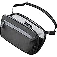 ALPAKA Elements Tech Case Mini - Small Travel Organiser Tech Case with Weatherproof Zippers,Adjustable & Detachable Strap for Men, Black Axoflux 600D