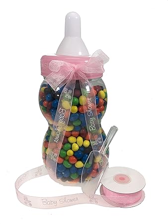 13 5 Inch Plastic Milk Bottle Baby Shower Game Fillable Baby Shower Bank Plastic Decoration