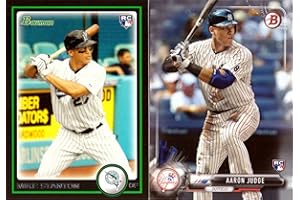 Giancarlo Stanton and Aaron Judge Baseball Rookie Card Lot of 2-2010 Bowman Draft Picks Giancarlo Stanton and 2017 Bowman Aaron Judge