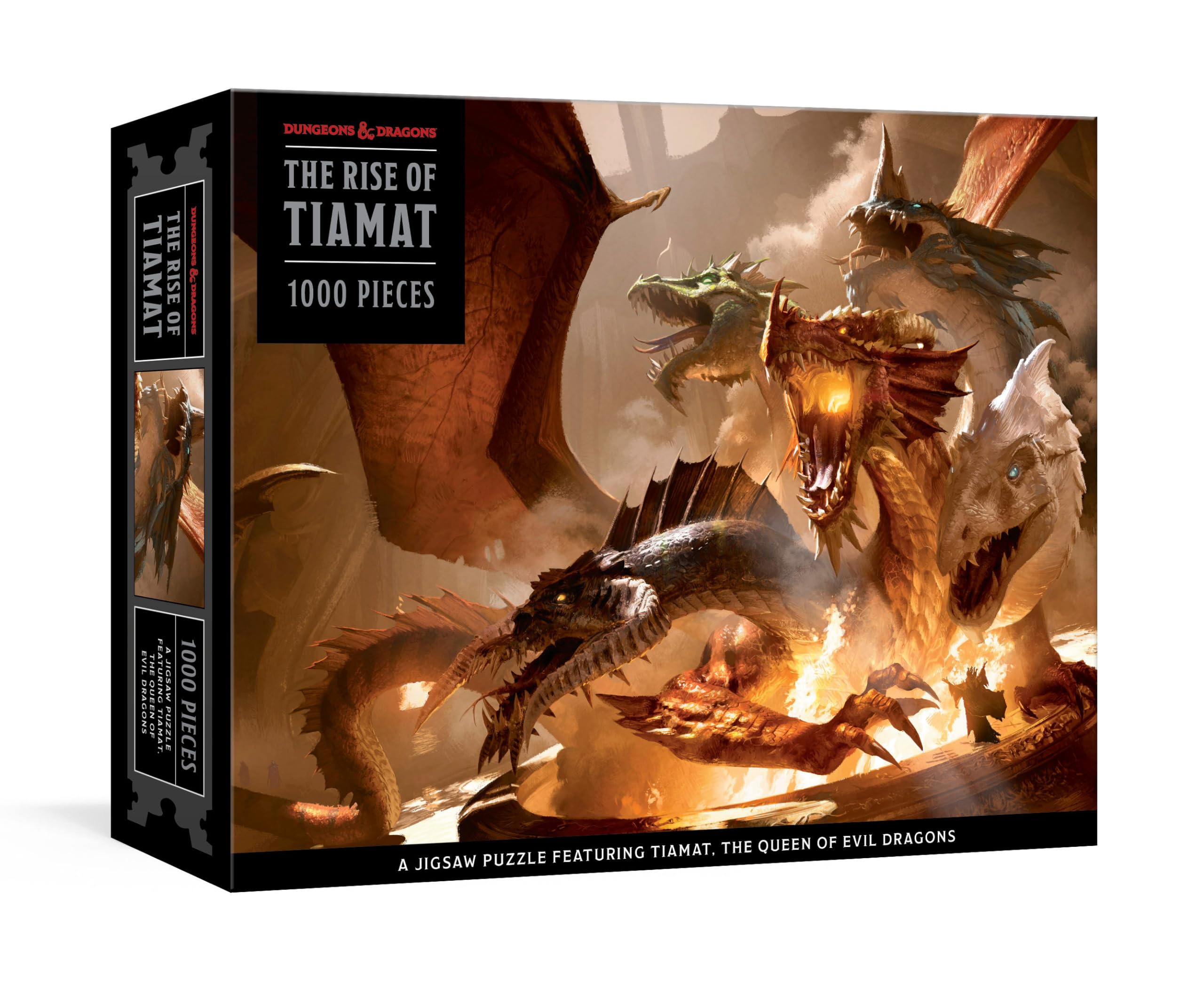 Clarkson Potter The Rise of Tiamat Dragon Puzzle (Dungeons & Dragons): 1000-Piece Jigsaw Puzzle Featuring The Queen of Evil Dragons: Jigsaw Puzzles forAdults