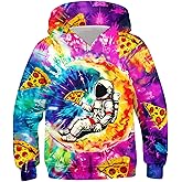 Belovecol Boys Hoodies 3D Printed Hooded Sweatshirts Casual Long Sleeve Pullover with Pocket for 6-16 Years