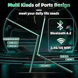 Rumtuk 16" Green Laptop, Celeron N5105 CPU, DDR4