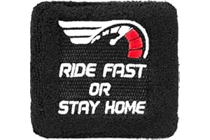 MOTOLOOT Brake Fluid Reservoir Cover Sock for Motorcycles, Sporbikes and Gifts by Moto Loot (Ride Fast Or Stay Home)