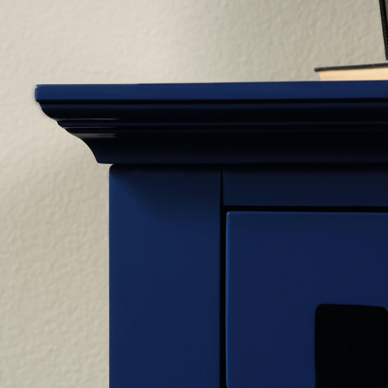 Sauder Shoal Creek Display Cabinet, Indigo Blue finish: Kitchen & Dining