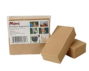 Mimi Pet Hair Remover - Remove Dog, Cat and Other Pet Hair from Furniture, Carpet, Bedding and Clothing - 2 Sponge