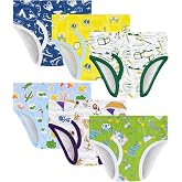 JAHSIYI Boys 100% Cotton Briefs Soft Underwear Size 2T-12Yrs 6-Pack | Skin-Friendly, Full Coverage, Durable Seams, Elastic Waistband, Various Prints, Comfy Fit with Front Opening Fly, Wedgie Free