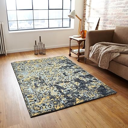 Desirica Jacquard Woven Modern Design Carpet (4 X 6 feet)