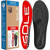 SOLE Active Medium Insoles - Custom Moldable Orthotic Support for Any Arch Type, Plantar Fasciitis Relief - Multiple Sizes