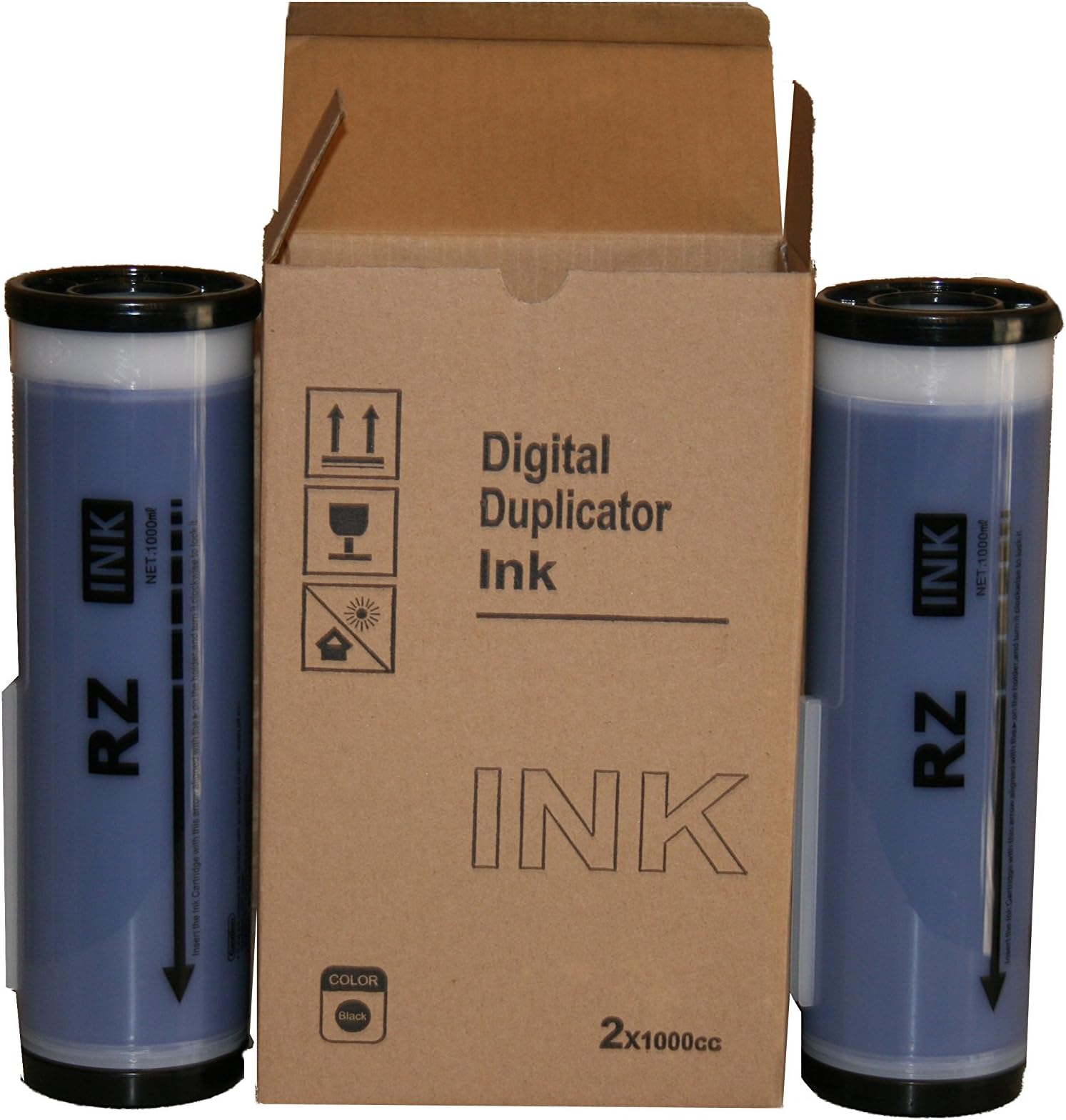 2 Blue Wholesale Widgets Brand Universal Inks, Compatible with Riso RZ Series Duplicators RISRZBLUEC