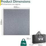 Trail Soft Fleece Tent Carpet 220x200cm Insulated Groundsheet Waterproof Base view 6