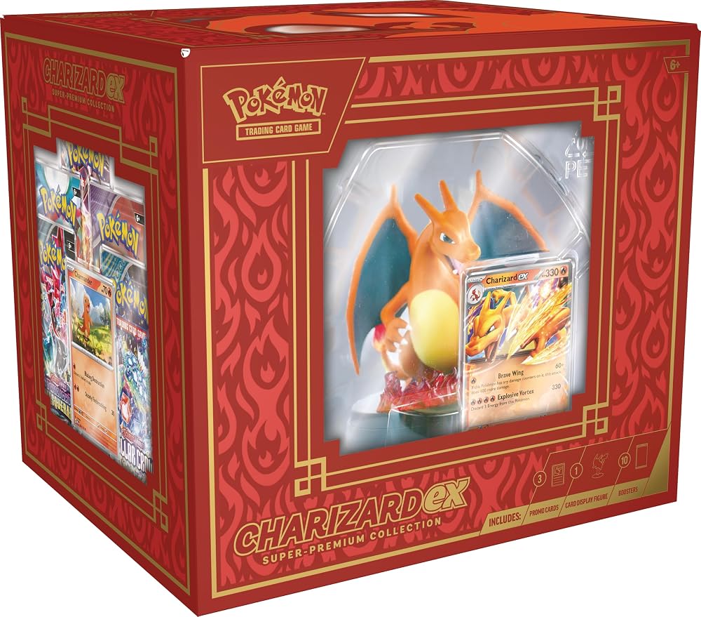 Pokémon Charizard ex Super-Premium Collection with 10 booster packs