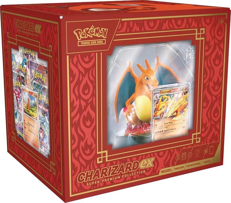 Pokémon Charizard ex Super-Premium Collection with 10 booster packs
