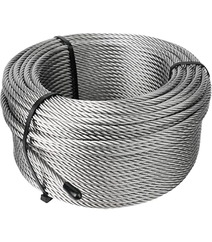 304 Stainless Steel Wire Rope Cable – 1/8" 7x7 – 250 Ft Reel – Made In Korea – 304S7125-250