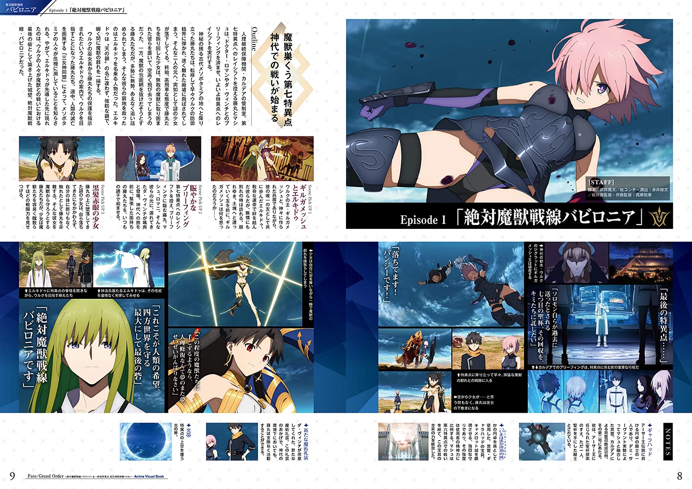 Fate Grand Order 絶対魔獣戦線バビロニア 終局特異点冠位時間神殿ソロモン アニメビジュアルブック アニプレックス 本 通販 Amazon