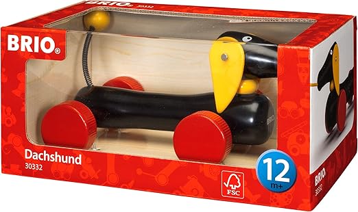 brio dachshund pull toy