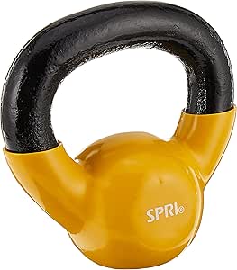 Amazon.com : SPRI Kettlebell Weights Deluxe Cast Iron Vinyl Coated ...