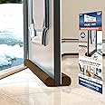 Twin Draft Guard Hug N Fit, Original Dual Draft Stopper Instantly Blocks Air from Entering, Water Repellent, Fits 28”-36” Length with 1.5” Energy Saver Tube