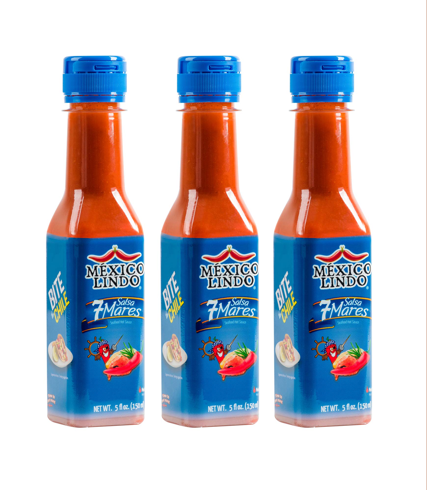 Buy Mexico Lindo 7 Mares Hot Sauce Perfect for Fish & Seafood