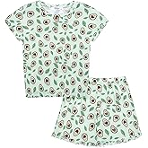 Arshiner Girls 2-Piece Tie Dye Pajamas Set Trendy Lounge Set Kids Sleepwear