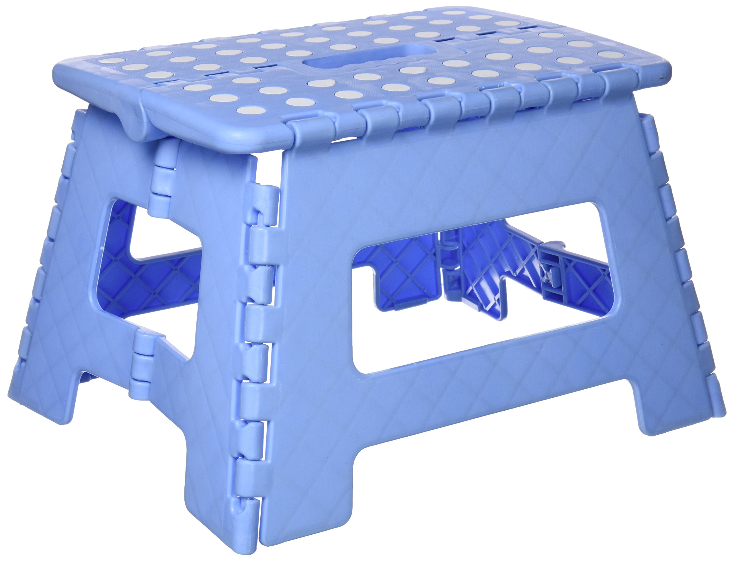 Draper 19258 Plastic Anti Slip Folding Step Stool, Blue