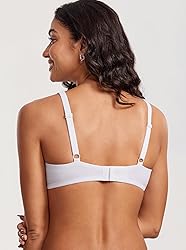 DOBREVA Women's Unlined Balconette Bra Underwire