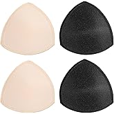 Apausvcm 2 Pairs Bra Pad Inserts, Removable Triangle Breast Enhancers Insert Breathable Bra Cups Inserts Push Up for Women Dresses Swimsuits Bikini