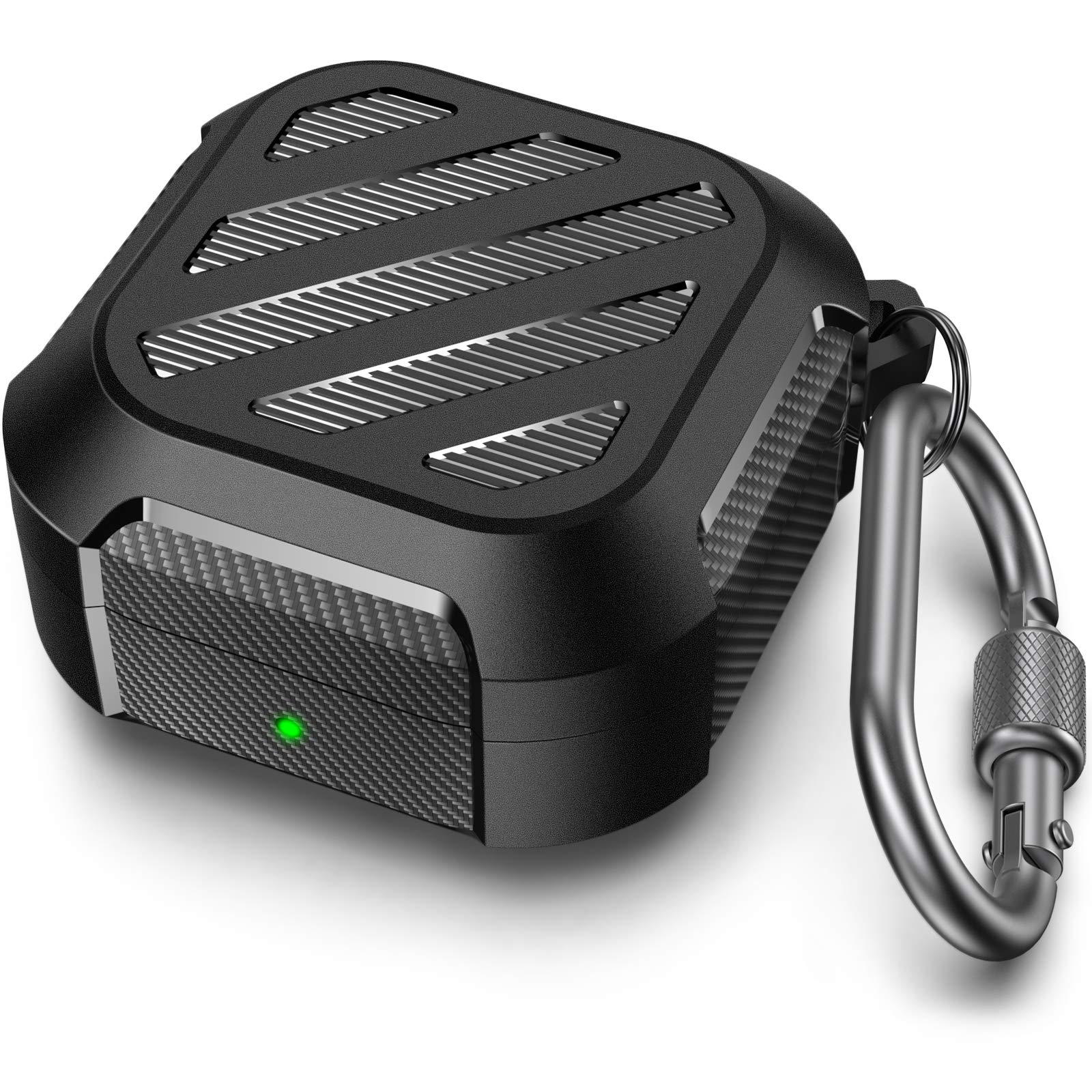 Samsung Galaxy Buds FE (2023) Case, Shock-Proof Rugged Protective Cover, Supports Wireless Charging (Black)