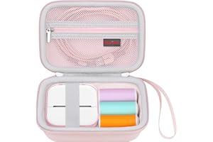 Elonbo Carrying Case for T02 Mini Printer, Compatible with Memoking/Omezizy/Memoqueen/Phomemo/Ponek T02 Portable Bluetooth Th