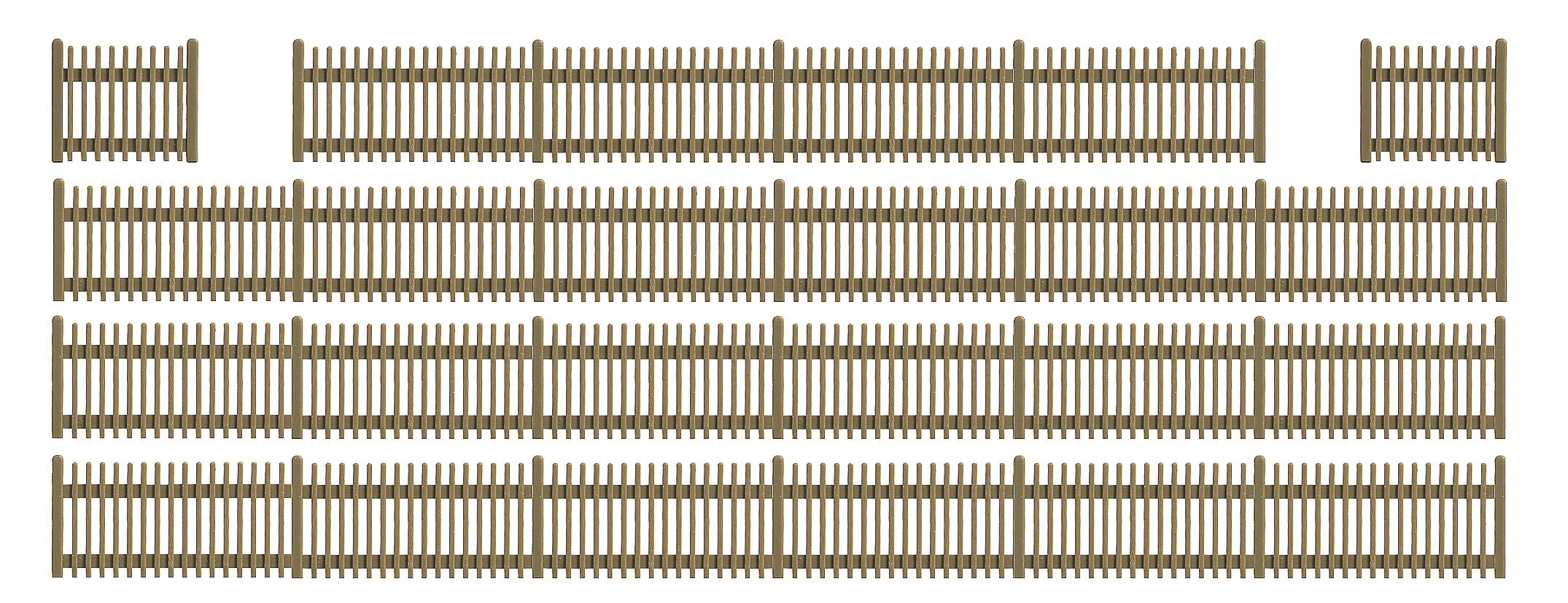 120cm Picket Fencing