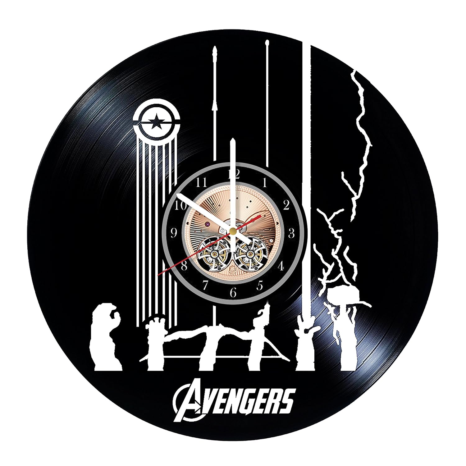 Amazon Com Wood Workshop The Avengers Vinyl Record Wall