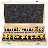Router Bits Set 1/4 Inch Shank - BAIDETS Upgrade 24